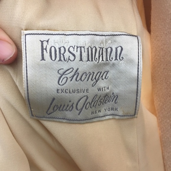 Vintage 1950s-60s Cream Wool Coat - Picture 3 of 3